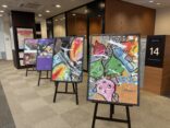 「沼津市公認おさかなアートクリエイター」鈴木翔太さんのロビー展を実施しています！！