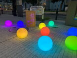 当店の建物がライトアップされました！