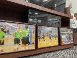 全国バレーボール小学生大会のパネル展を開催しています！